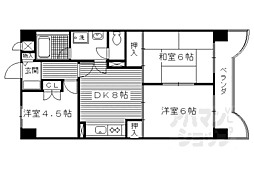 ベアーレ芳樹 4階3LDKの間取り