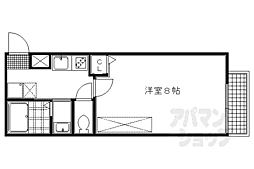 アークリード京都黒門 1Kの間取図画像