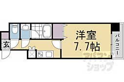 Orchid Court四条大宮 1Kの間取図画像
