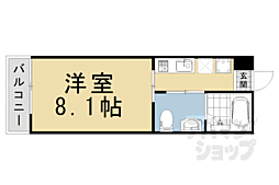 クレアラ・クーオ 1Kの間取図画像
