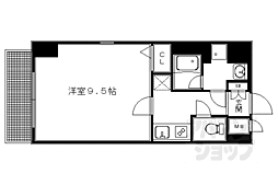 アスヴェル京都二条駅前2 1Kの間取図画像
