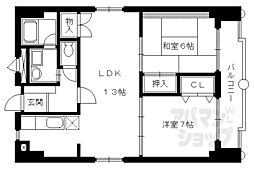 第一正美堂ビル 2LDKの間取図画像
