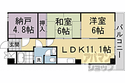 丸万ビル 2SLDKの間取図画像