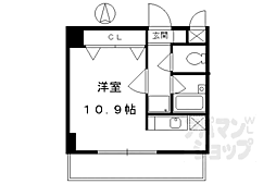 洛西メゾン ワンルームの間取図画像