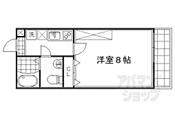アークリード今出川大宮 1Kの間取図画像