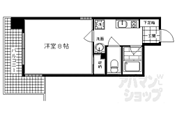 和泉ハイツ 1Kの間取図画像