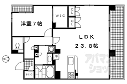 SOHO烏丸 2LDKの間取図画像