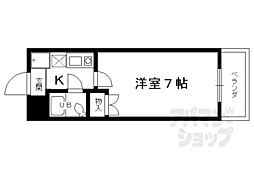 ミブル30 1Kの間取図画像