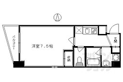 グランドパレス大宮五条 1Kの間取図画像