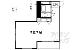 クリーンリビング・四条大宮 ワンルームの間取図画像