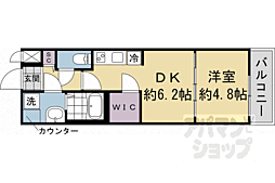 ファステート京都壬生フィエロ 1DKの間取図画像