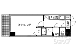 アスヴェル京都二条駅前2 1Kの間取図画像