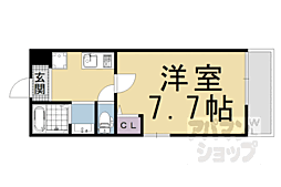 ウィズ大宮通 1Kの間取図画像