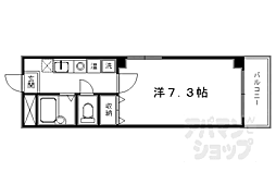 ぽえむ西陣館 1Kの間取図画像