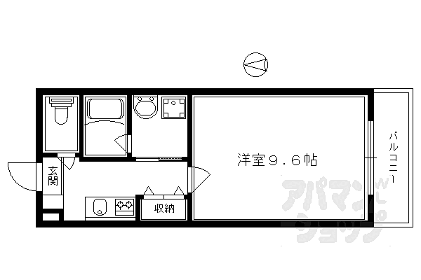 プリマード松伊 302｜京都府京都市中京区壬生梛ノ宮町(賃貸マンション1K・3階・29.31㎡)の写真 その2