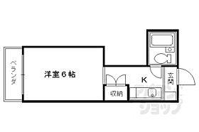 京都府京都市右京区西院東貝川町（賃貸マンション1K・4階・18.68㎡） その2