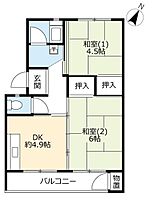 UR久御山  ｜ 京都府久世郡久御山町林（賃貸マンション1LDK・5階・43.55㎡） その2