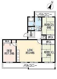 間取図画像 3LDK