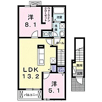 ラ・レコルトＡ 201 ｜ 京都府木津川市城山台11丁目24番地10（賃貸アパート2LDK・2階・58.70㎡） その2