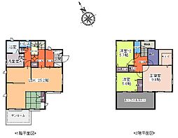 JR内房線 長浦駅 徒歩30分 4LDKの間取り