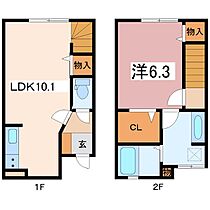 ＬＶ高木 102 ｜ 福井県福井市高木町31-18-3（賃貸アパート1LDK・1階・45.82㎡） その2