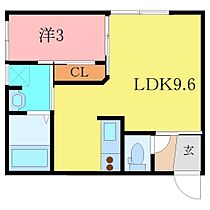 DE・LATOUR　II 106 ｜ 福井県坂井市丸岡町八ツ口50-4-3（賃貸アパート1LDK・1階・30.50㎡） その2