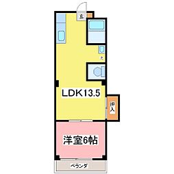 ダイワエステートビル 1LDKの間取図画像