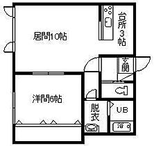 ハニービー 103 ｜ 北海道旭川市豊岡一条2丁目2番地6号（賃貸アパート1LDK・1階・46.98㎡） その2