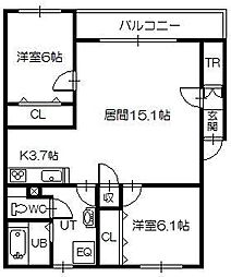 間取図画像 2LDK