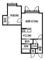 ニューエスパニア10 203 ｜ 北海道旭川市東光十二条2丁目2番地7-2号（賃貸アパート1LDK・2階・44.55㎡） その2