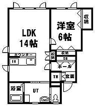 GRACE C ｜ 北海道旭川市緑が丘東四条2丁目3番地4号（賃貸アパート1LDK・1階・48.28㎡） その2