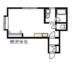 アムール医大前 1-C ｜ 北海道旭川市緑が丘二条4丁目10番地6号（賃貸アパート1R・1階・28.26㎡） その2