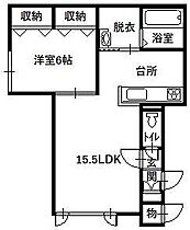 Dion 205 ｜ 北海道旭川市東光十六条3丁目2番地11号（賃貸アパート1LDK・2階・47.38㎡） その2