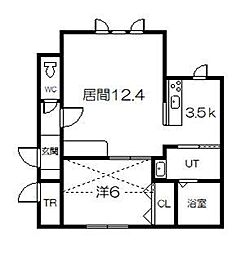 間取図画像 1SLDK