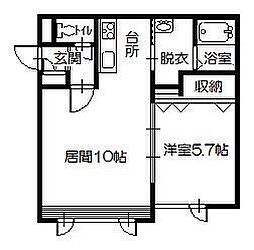 間取図画像 1LDK