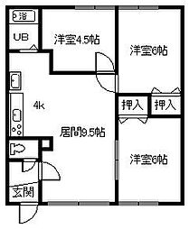 間取図画像 3LDK