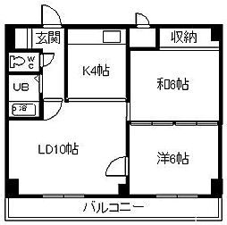 間取図画像 2LDK