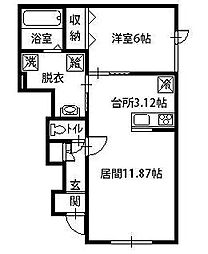 間取図画像 1LDK