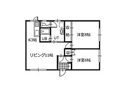 間取図画像 2LDK