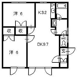 間取図画像 2LDK