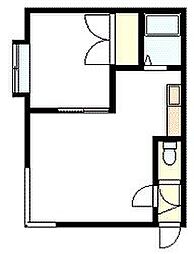 シャトレーヌ 1LDKの間取図画像