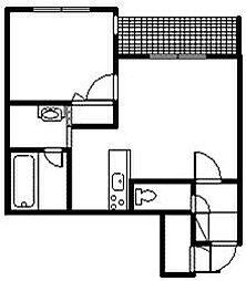 FrosytmoonA 1LDKの間取図画像