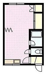 ハウスゆーとぴあ 1DKの間取図画像