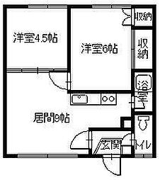 間取図画像 2DK