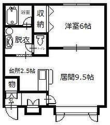 オーキッドテラス 105｜北海道旭川市東光二条2丁目(賃貸アパート1LDK・1階・39.65㎡)の写真 その2