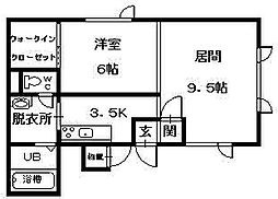 間取図画像 1SLDK