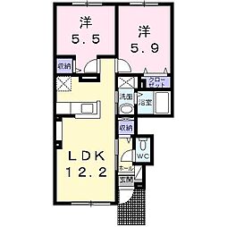 間取図画像 2LDK