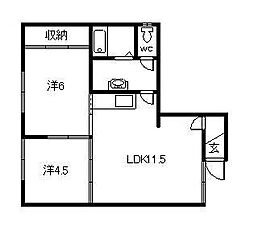 間取図画像 2LDK