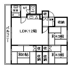 ツインクル春光A 3LDKの間取図画像