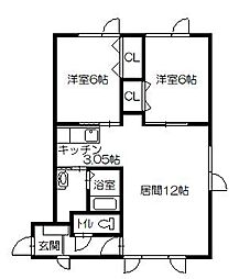 間取図画像 2LDK